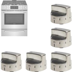318282310 Gas Stove Burner Knob Replaces (5 Pack) - Compatible with Frigidaire Range/Oven/Cooktop,Kenmore Stove knobs Replacements AP3774164 1062940 AH979119 EA979119 PS979119