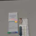 French Tip Press On Nails - BTArtbox Jelly Square Fake Nails with Nail Glue, Reusable Semi-Transparent Stick On Nails in 16 Sizes - 32PCS Soft Gel Glue On Nails Kit, Classic Black