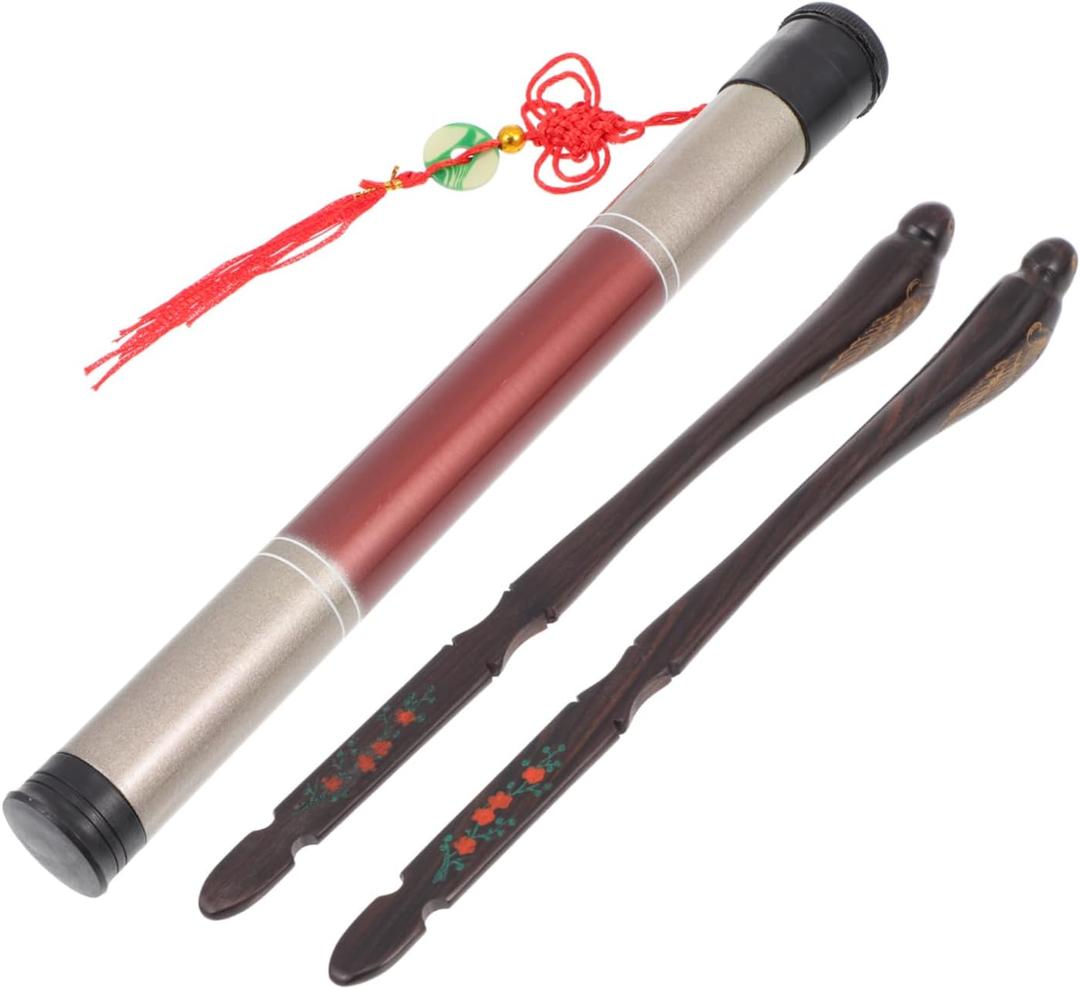 LIOOBO Creative Dulcimer Hammers Ebony Practice Mallets Professional Dulcimer Accessories Musical Instrument