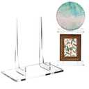 Jetec Acrylic Book Stand Clear Easel Stand for Display Acrylic Plate Postcard Picture Display Holder for Picture Book Decorative Plate Platter Photo(10 x 5 x 9 Inch)