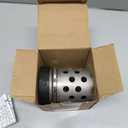 DZQ Perforated Casting Flask Vacuum Casting Stainless Steel Wall Flanged with Rubber Sprue Base(3" x 4")