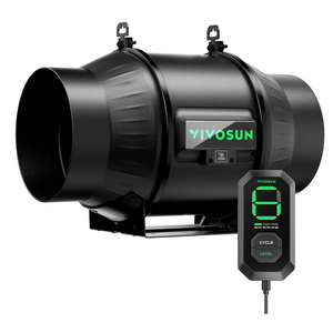 VIVOSUN T6 6" Inline Fan &Cycle Mode Speed Controller, 408 CFM Aerozesh Fan