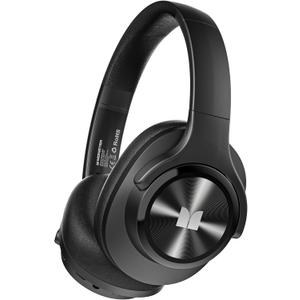 Monster Mission 200 Bluetooth Headphones, Wireless Headphones with 3 EQ Modes, Low Latency HiFi Stereo Foldable Lightweight Headset, 60H Playtime,Deep Bass for Home Office Cellphone PC Ect (Black)