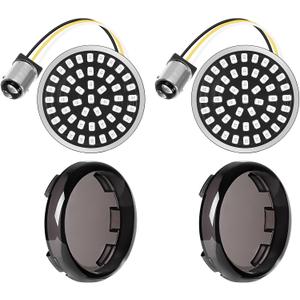 Benlari 1157 2" Bullet Rear Turn Signal Lights 1156 bullet led motorcycle blinkers Fit for Harley Davidson Dyna Soprster Touring Road King Street Glide Electra Glide 1986-2024