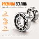Front Rear Left and Right CV Axle Shaft & Wheel Bearing Set for Polaris Ranger 800 Crew/XP EPS/EFI/LE 2010 2011 2012 2013 2014, for Ranger 500 EFI 2010- Full Set