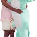 Large Axolotl Plush Toy, 39" Giant Mint Axolotl Stuffed Animal Plush, Big Huggable Toys Gift for Girls Kids, Long Squishy Pillow for Holiday Birthday Christmas