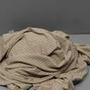 Funlingo Long Sleeve Shirts for Women Dressy Casual Fall Tunic Work Tops Mock Neck Chiffon Blouses Lightweight Office Formal Clothing Khaki 3XL