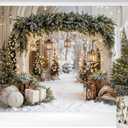 Kate Christmas Photography Backdrops Arch Xmas Backdrop Christmas Tree Photo Background, 10x8ft