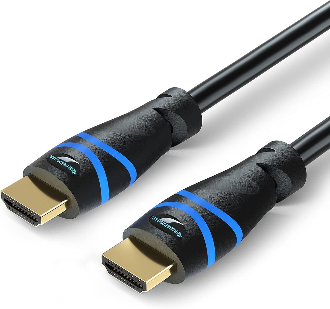 BlueRigger 8K HDMI Cable (3FT, 8K 60Hz HDR, 4K 120Hz, High Speed 48Gbps with Ethernet, eARC, 3D, HDCP 2.3) - Compatible with PS5, Xbox, Roku, Apple TV, Switch, PC