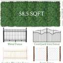 Artificial Ivy Privacy Fence Screen: 60"x 140" (58.5 SQFT) 4-Layer Leaf UV-Anti Faux Greenery Boxwood Backdrop Ivy Vine Leaf Panels for Outdoor, Indoor, Garden, Backyard and Decor