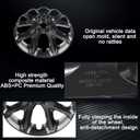 Wheel Skins comeptible with Jeep Cherokee 2014-2018 ; Set of 4 Pack;Glossy Black Wheel Covers;Set of 4 Packs;17 inch
