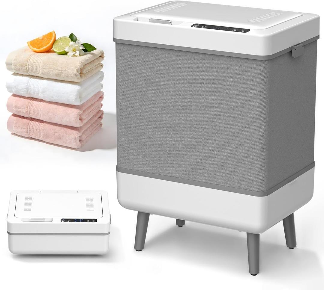 Towel Warmer for Bathroom, 35L Dryer & Heating 2 in 1 Large Towel Warmer Bucket with Aromatherapy, Temperature & Timer, Foldable Storage, Fits 3 45"x70" Towels and Blankets, Auto Shut Off