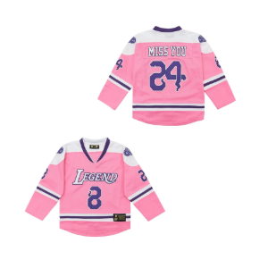 24 Youth Legend Sport Shirt,Miss You Snakeskin Hip Hop Kid Ice Hockey Jersey, Size Large