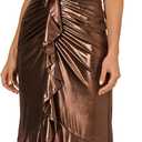 Adrianna Papell Women's Foiled Jersey Midi Dress, 16