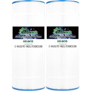 Swimming Pool Filter Replaces for C-8410, Filbur FC-0821, CS100, R0462200, PJANCS100, Ultral-B2, Porpoise PP-B6, 81007, 100 Sq.Ft Premium Filter Cartridge, 2 Pack Swimming Pool Filter Replaces for C-8410, Filbur FC-0821, CS100, R0462200, PJANCS100, Ultral-B2, Porpoise PP-B6, 81007, 100 Sq.Ft Premium Filter Cartridge, 2 Pack