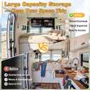 36" RV Overhead Soft-Sided Storage Cabinet, Van Organizer Storage Cabinet