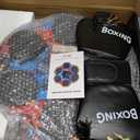 Music Boxing Machine, Smart Bluetooth Boxing Machine with Gloves, Wall Mounted Music Punching Trainer for Kids Adult, LED Electronic Boxing Workout Target with 9 Modes & 9 Speeds, Colorful