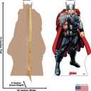 Cardboard People Thor Cardboard Cutout - Avengers Animated, One Size, 38"W x 74"H