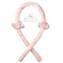 CORATED Heatless Curling Rod Headband, Hair Curlers to Sleep In, No Heat Curl with Hair Clips, Sleeping Curls Silk Ribbon Rollers for Long Hair (Champagne Tie Dye)