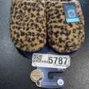 Isotoner Women's Indoor/Outdoor Slip-on Fiona Clog Slippers with Memory Foam, Cheetah, Size 6.5-7