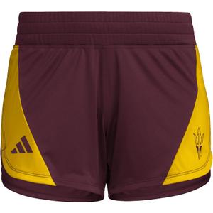 Adidas Women's Designed for Training Woven NCAA University Team Shorts (Maroon/Gold/Arizona State University)