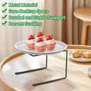 4 PCS Black Metal Pizza Table Stands,Pizza Rack Stand For Tables,Restaurant,Pizza Holder Stands For Serving,Pizza Pan Riser Food Platter Tray and Display Rack