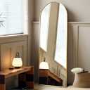 Arched Mirror - Full Length, Standing or Wall Mounted, 58"18", Aluminum Frame - Gold
