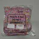 Geyoga 3 Pcs Kids Winter Hat Gloves Scarf Set for Age 2-8 Yrs Boys Girls Winter Toddler Warm Fleece Lined Hat Scarf Gloves (Rainbow Mix)