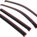 Auto Ventshade [AVS] In-Channel Rain Guards For 2009 - 2024 Dodge Ram 1500 (19-24 Classic Body Only); 2010-2025 Ram 2500 & 3500 MEGA/CREW CAB ONLY | Window Vent Visors, 4 pcs. - Smoke | 194109