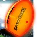 Light Up Football - Glow in The Dark Ball - Outdoor Sports Birthday Gifts for Boys Ages 8-15 - Kids & Teenage Youth Gift Ideas