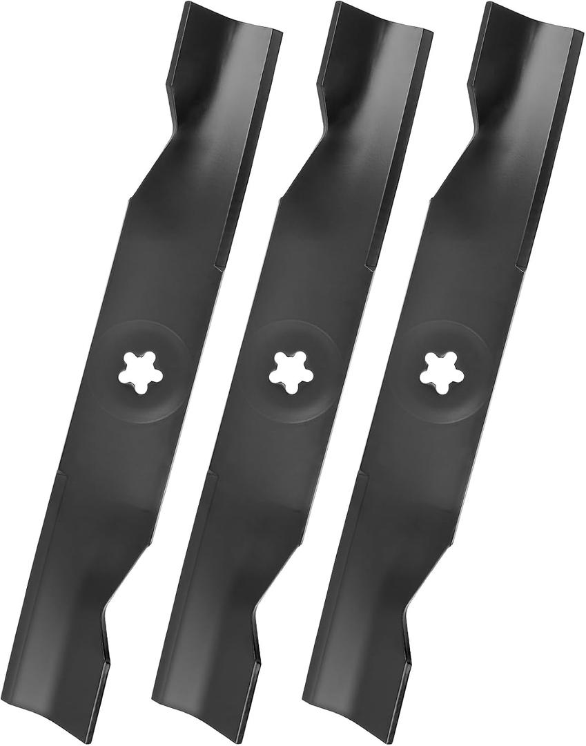 180054 Mower Blade for 48'' Deck, Compatible with H usqvarna YTA24V48 YTH2148 YTH2348 YTH23V48 YTH2448 YTH24V48 TS148 TS148X EZ4824 Z4824 Z5426, P oulan, Replace 173920 532180054, 3-Pack