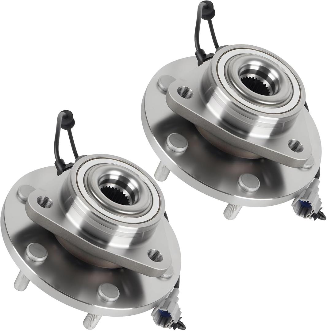 Front Wheel Hub Bearing Assembly Compatible with Nissan Titan Pathfinder Armada for Infiniti QX56 2004-2007 6Lugs W/ABS repalcement 515066 2pcs