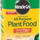 Miracle-Gro Water Soluble All Purpose Plant Food, Plant Fertilizer for Indoor or Outdoor Plants, Roses, Flowers, Houseplants, Vegetables and Trees, 5.5 lb.