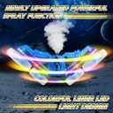 360Rotating Remote Control Car, 4WD RC Cars with Cool Spray, 2.4Ghz Double Sided RC Stunt Truck for 6-13 Year Old Boy Toys Birthday Gift (Blue)