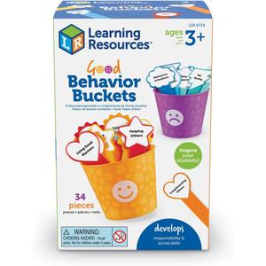 Learning Resources Good Behavior Buckets, Social Emotional Toy, Preschool Toy, Ages 3+