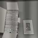 [20 Pack] BESTTEN 1 Gang Mid-Size Screwless Outlet Cover, Midway Decorative Wall Plate, USWP6 Gloss Snow White, Midsize H4.88" x W3.11"