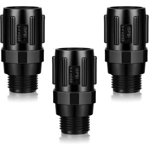Tondiamo 3 Pcs Drip Irrigation Pressure Regulator, 3/4" Female Hose Thread x 3/4" Male Hose Thread for Drip Irrigation System Irrigation Pressure Reducer Low Flow Valve(15 PSI)