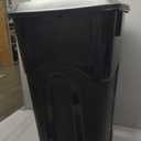 United Solutions 32 Gallon Wheeled Outdoor Garbage Can with Attached Snap Lock Lid and Heavy-Duty Handles, Black, Heavy-Duty Construction, Perfect Backyard, Deck, or Garage Trash Can, 2 Pack