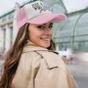 That Sounds Like A Mans Jobs Trucker Hat Running Cap for Girlfriends (Pink)