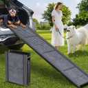 Dog Ramp for Car Truck Sturdy 71" L × 17.2" W Extra-Long Foldable