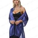 AWAYTR Silky Sheer Shawls and Wraps for Women Evening Dresses Soft Silky Wraps Wedding Bridal Scarf