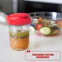 Masontops Multi Top - 2PK - Wide Mouth Mason Jar Lids with Pour Spout and Flip Cap  Sip, Pour, Store & More - Pour Spout Lid - Jar Not Included (Red)