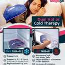 Extra Large & Reusable Ice Pack (15 x 23.5 inches, XL) for Maximum Back and Full Body Pain Relief from Injuries, Swelling, Bruises, Sprains | Ice Blanket for Sleeping & Physical Therapy | By Magic Gel