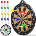 Magnetic Dart Board for Kids - 12pcs Magnetic Darts, Indoor/Outdoor Kids Games and Party Games, Christmas Birthday Gifts Toys for 3-12 Year Old Boys