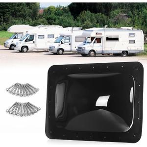 18" x 26" RV Skylight Replacement Cover, Fit 14" x 22" RV Shower Skylight Openings Roof Vent, RV Skylight Outer Dome Compatible with RV Camper Food Truck Motorhome Roof Sunroof (Smoke)