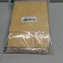 Tecbeauty 100pcs Kraft Paper Stand Up Pouches Zipper Lock Resealable Food Storage Bags with Window for Packing Cookies, Dog Treats (5.9 x 8.7inch)