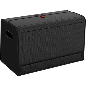 GMQ Car Trunk Organizer for SUV,Car Organizers and Storage with Collapsible Storage, Magnetic Lid Large Capacity for SUV, Truck, MPV (Carbon Black, L-21.51312.5 IN)