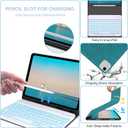 iPad Air 11 inch Case with Keyboard (M2) 2024, Detachable Bluetooth Keyboard, 7 Colors Backlit, Smart Protection Cover with Pencil Holder for Air 5th/4th 10.9 & iPad Pro 11 4th/3rd/2nd/1st Gen Green