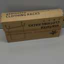 STARLATTA Rolling Clothing Racks for Hanging Clothes, Garment Rack for Clothes to Hang, Metal Portable Wardrobe Rack for Coats, Jackets, Shirts, Dress,Black