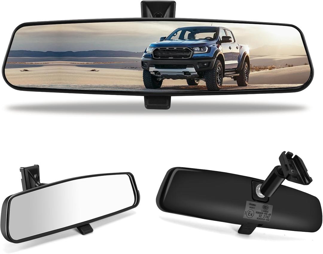 rear view mirror, Interior rearview mirror Kit compatible with Ford F150, Dodge RAM,Chevrolet Silverado, Toyota Camry, Nissan Altima, Hyundai Sonata, Kia Optima, Jeep Wrangler, Mazda CX-3, GMC Enclave